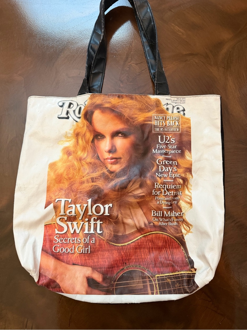 Rare Vintage Taylor Swift Rolling Stone Magazine Tote Bag Great Condition